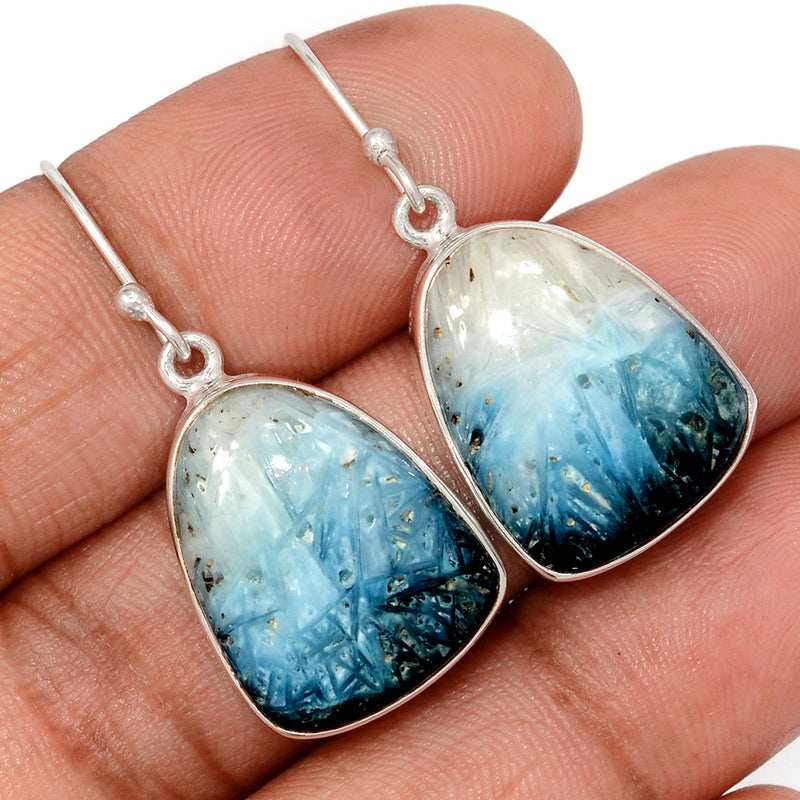 1.5" Blue Ice Glacierite Earrings - BIGE14