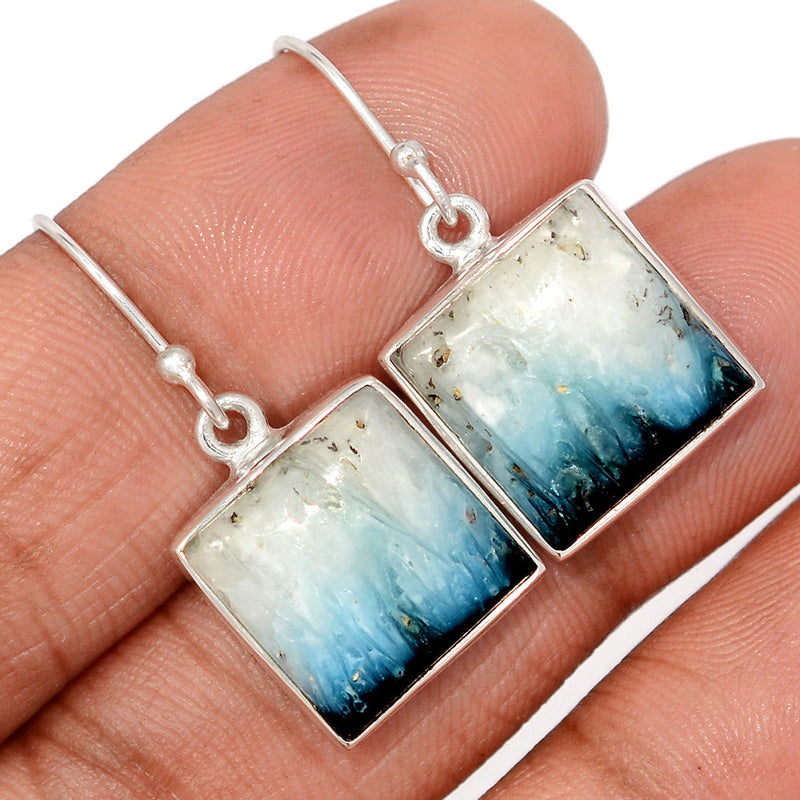1.2" Blue Ice Glacierite Earrings - BIGE15