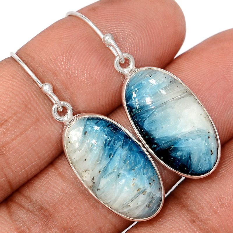 1.6" Blue Ice Glacierite Earrings - BIGE16