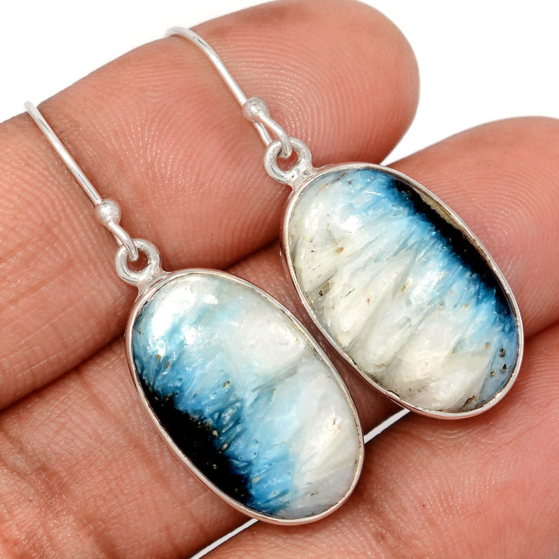 1.6" Blue Ice Glacierite Earrings - BIGE17
