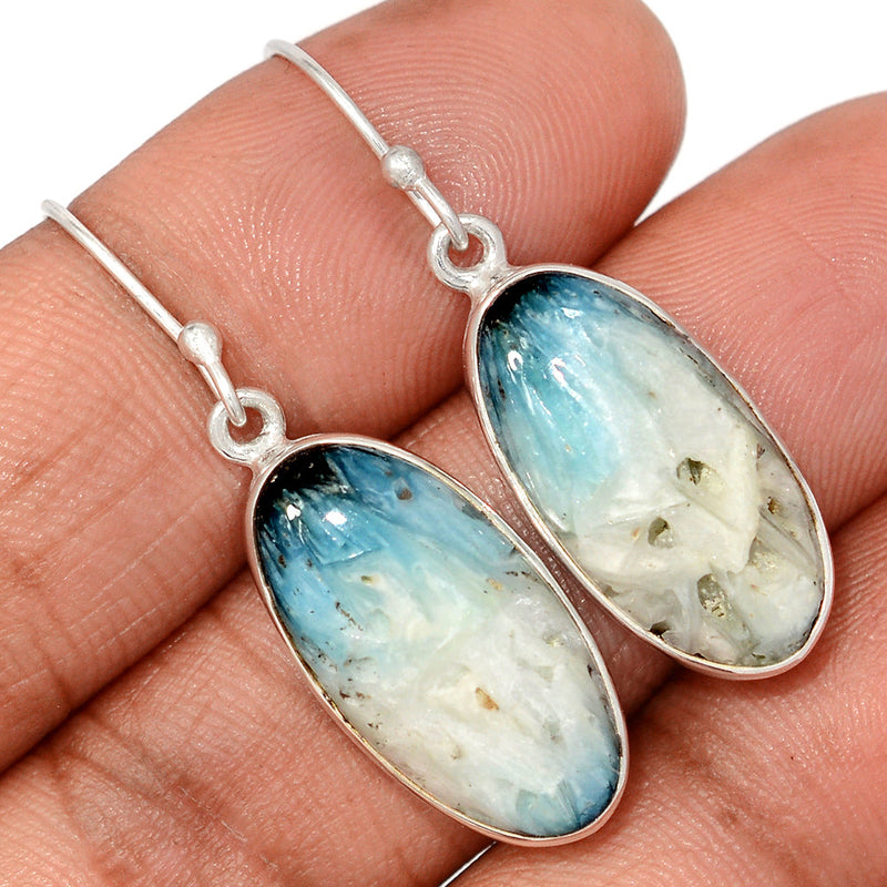1.6" Blue Ice Glacierite Earrings - BIGE19
