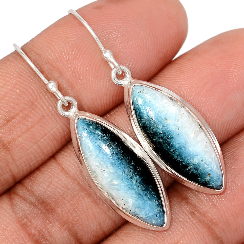 1.6" Blue Ice Glacierite Earrings - BIGE1