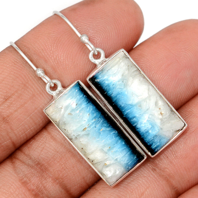 1.6" Blue Ice Glacierite Earrings - BIGE20