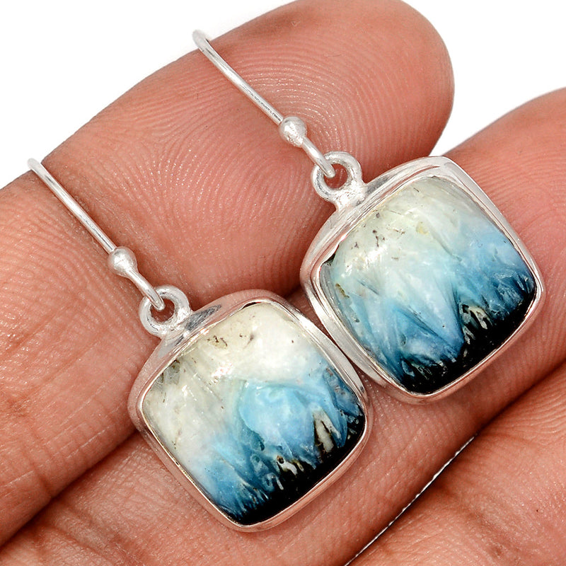 1.2" Blue Ice Glacierite Earrings - BIGE21