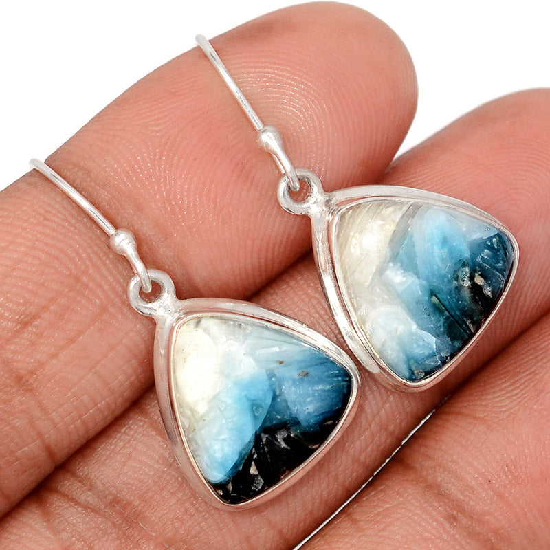 1.2" Blue Ice Glacierite Earrings - BIGE4