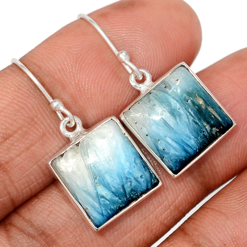 1.2" Blue Ice Glacierite Earrings - BIGE5