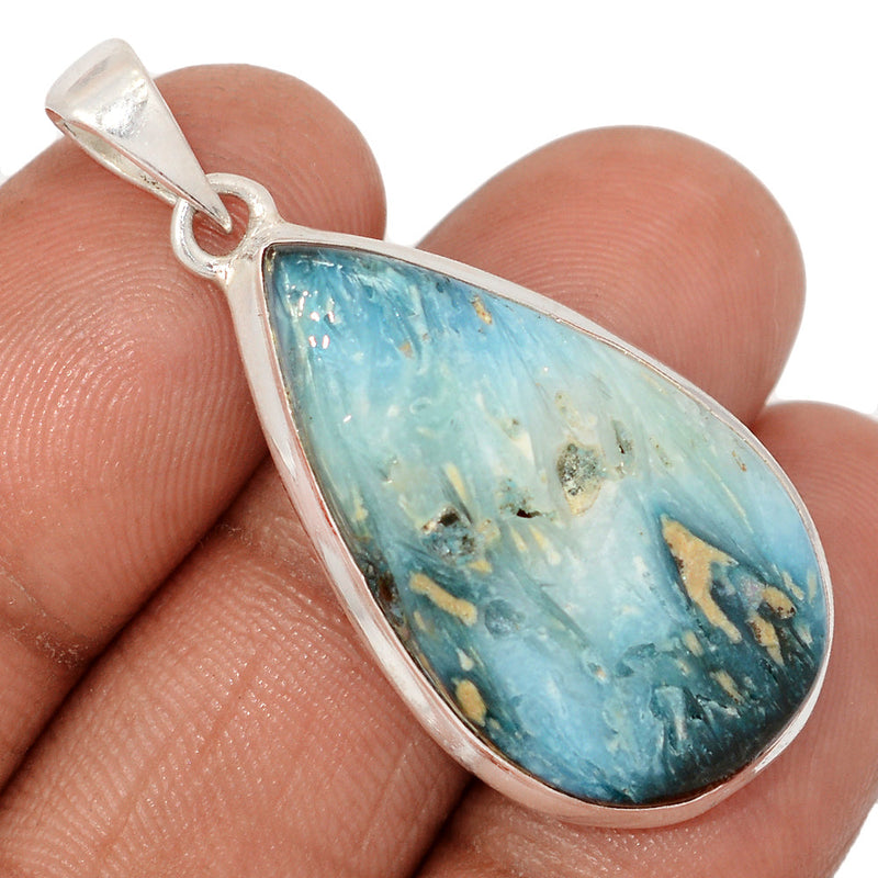 1.7" Blue Ice Glacierite Pendants - BIGP197