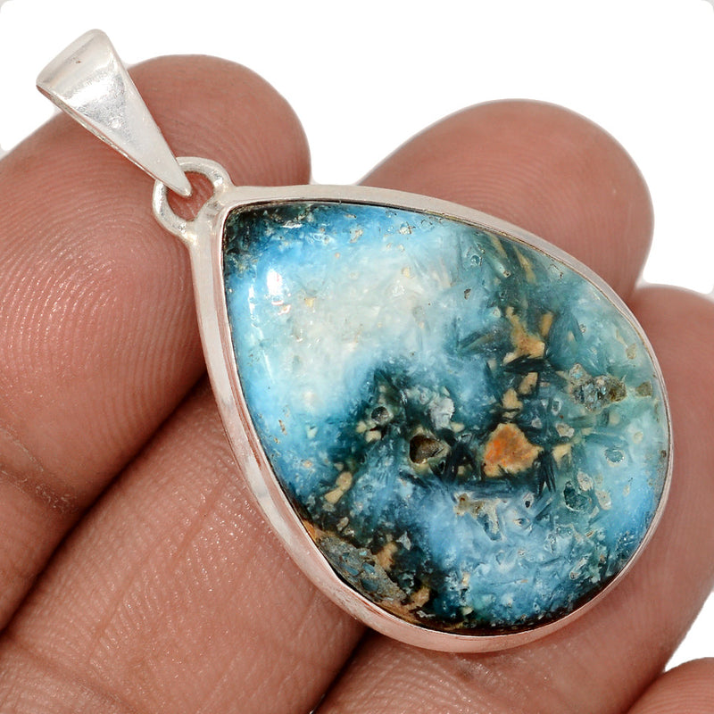1.7" Blue Ice Glacierite Pendants - BIGP199