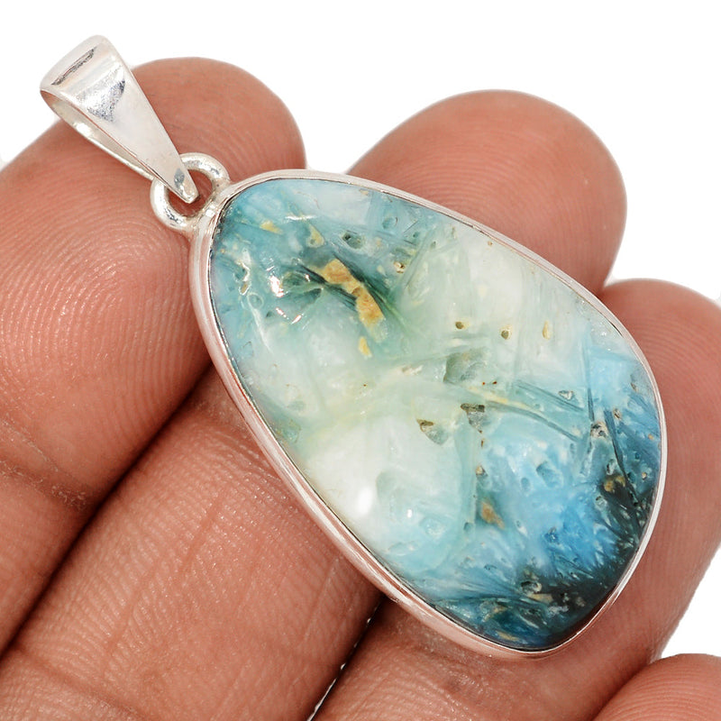 1.7" Blue Ice Glacierite Pendants - BIGP206