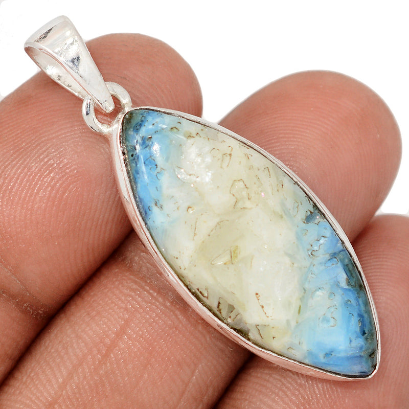 1.7" Blue Ice Glacierite Pendants - BIGP210