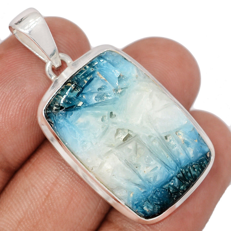 1.6" Blue Ice Glacierite Pendants - BIGP236
