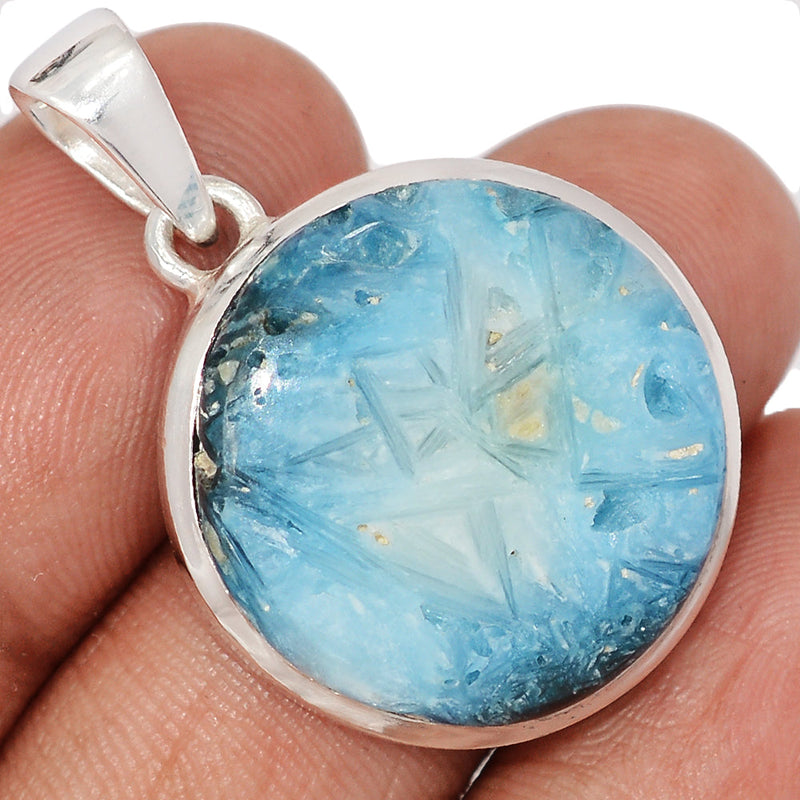 1.3" Blue Ice Glacierite Pendants - BIGP241