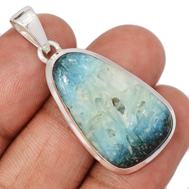 1.6" Blue Ice Glacierite Pendants - BIGP242