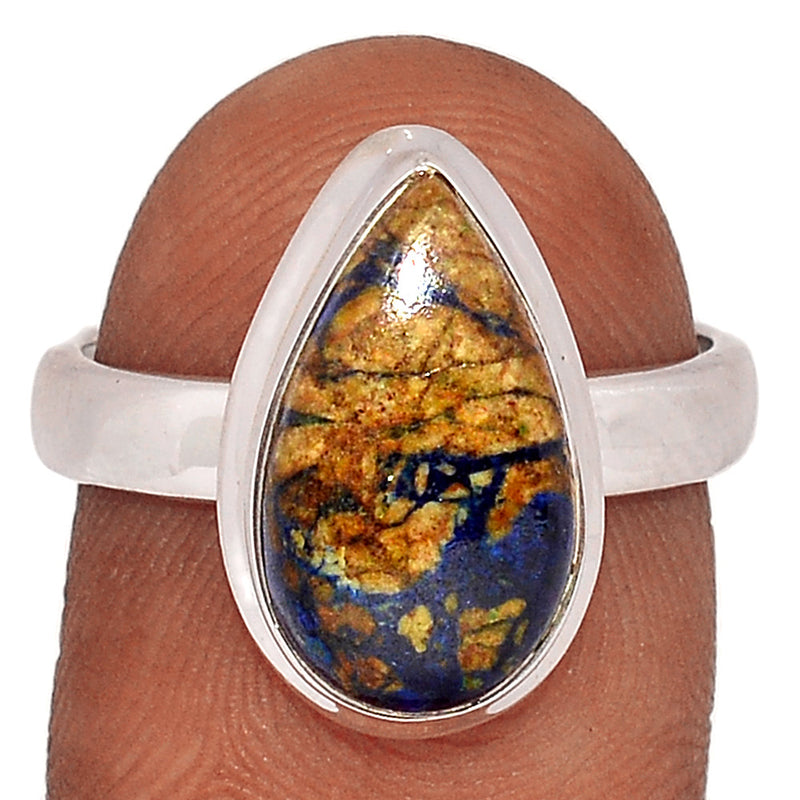 Boulder Azurite In Malachite Ring - BIMR174