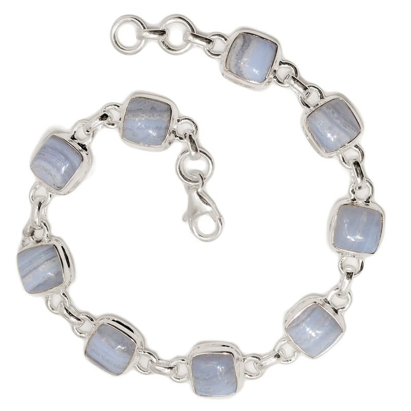 8.3" Blue Lace Agate Bracelets - BLAB116