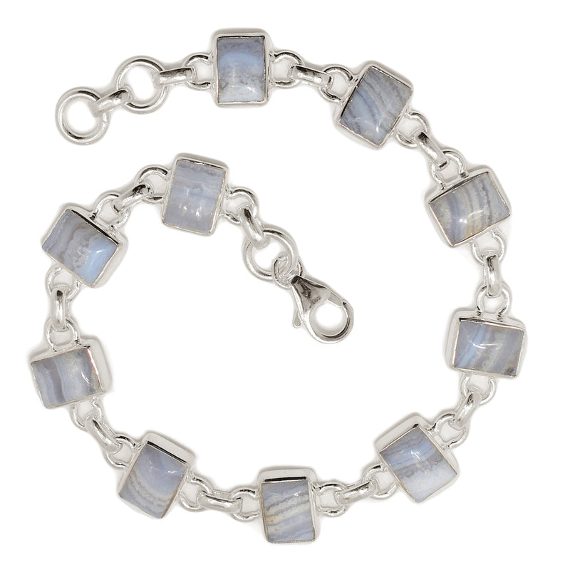 8.2" Blue Lace Agate Bracelets - BLAB121