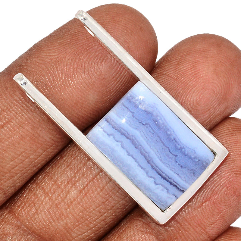 1.6" Blue Lace Agate Pendants - BLAP1973
