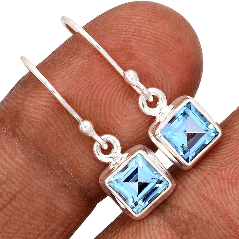 1" Blue Topaz Earrings - BLTE1388