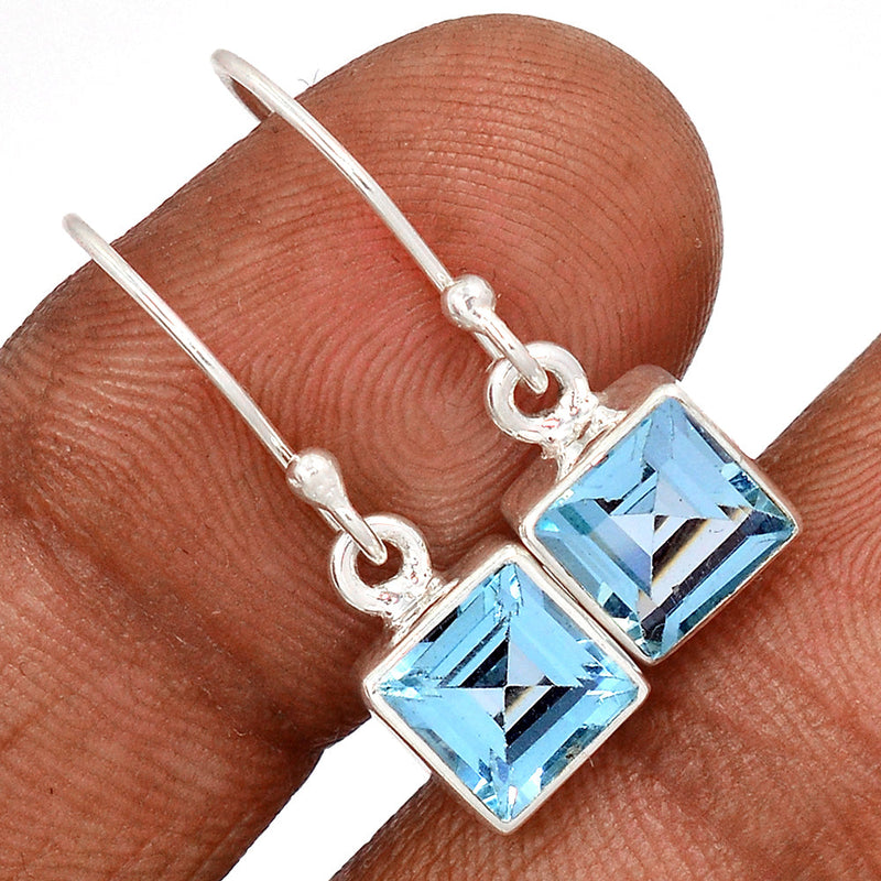 1.1" Blue Topaz Earrings - BLTE1412