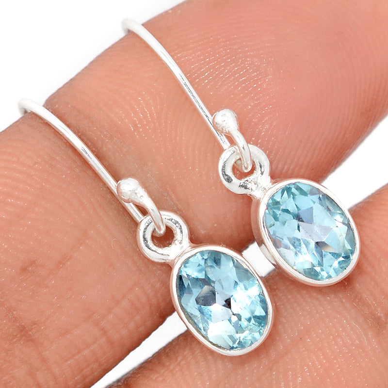 1.1" Blue Topaz Earrings - BLTE1465
