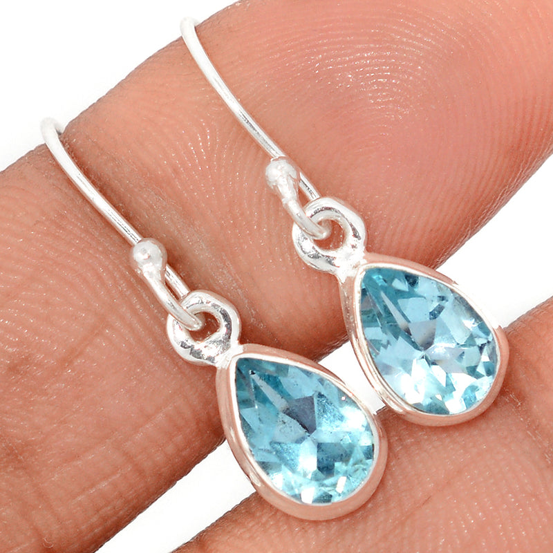 1.1" Blue Topaz Earrings - BLTE1472