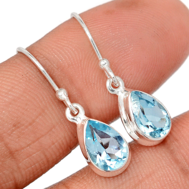 1.1" Blue Topaz Earrings - BLTE1495