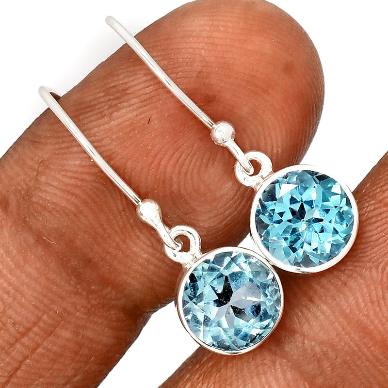 1.1" Blue Topaz Earrings - BLTE1503