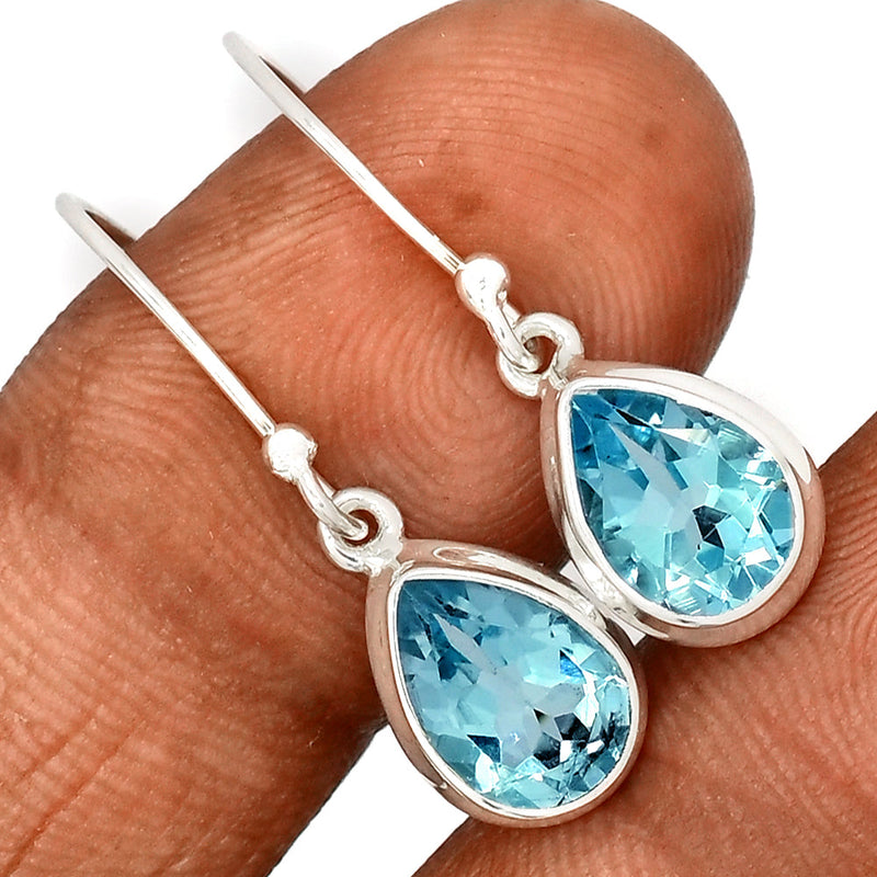 1.2" Blue Topaz Earrings - BLTE1507