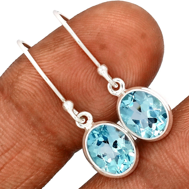 1.2" Blue Topaz Earrings - BLTE1512