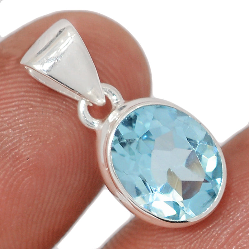 0.8" Blue Topaz Pendants - BLTP1606