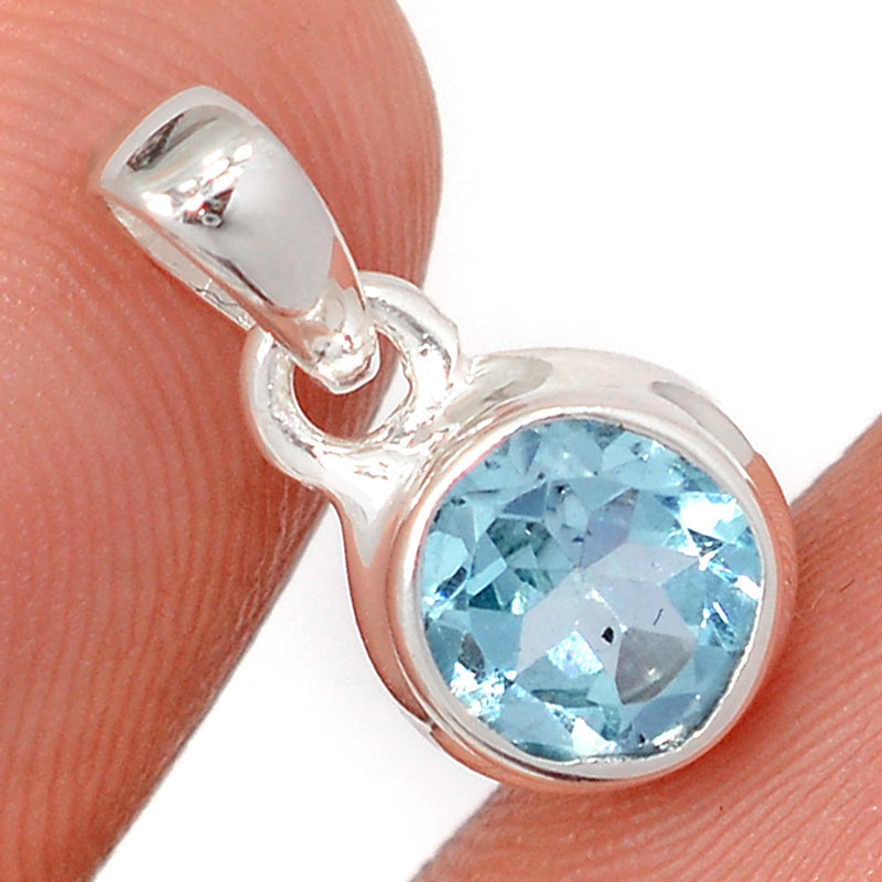 0.6" Blue Topaz Pendants - BLTP1633