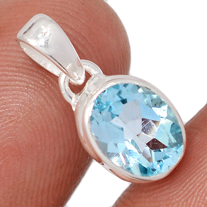 0.7" Blue Topaz Pendants - BLTP23