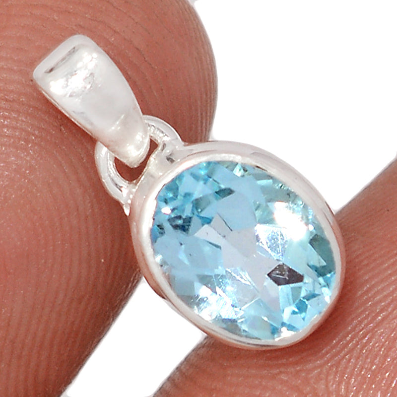 0.7" Blue Topaz Pendants - BLTP25