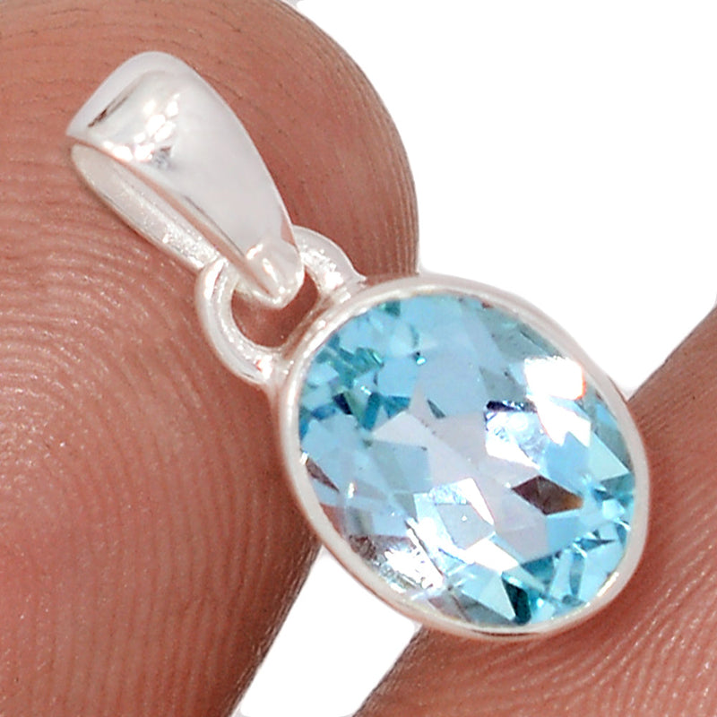 0.7" Blue Topaz Pendants - BLTP30
