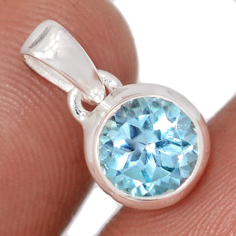 0.6" Blue Topaz Pendants - BLTP39