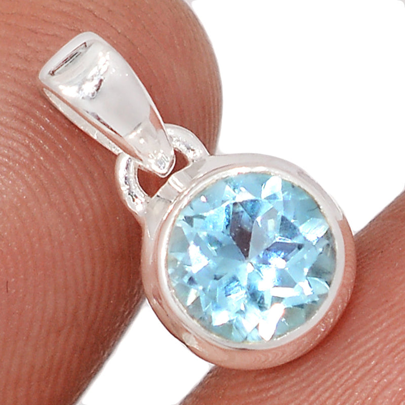 0.6" Blue Topaz Pendants - BLTP42