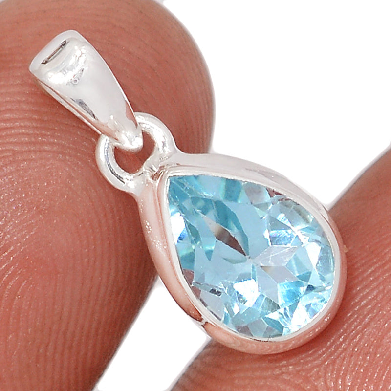 0.7" Blue Topaz Pendants - BLTP4