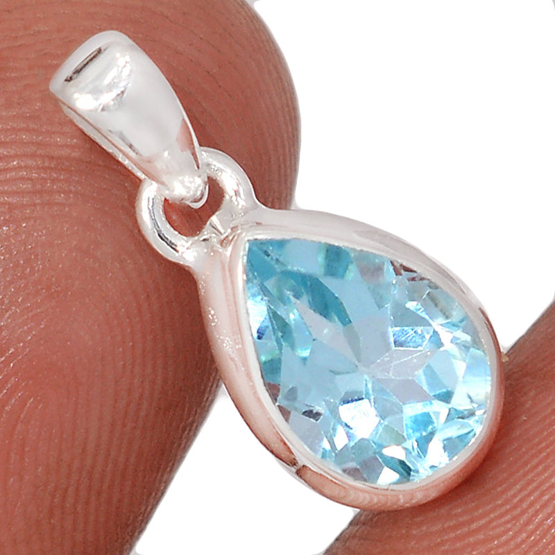 0.7" Blue Topaz Pendants - BLTP6