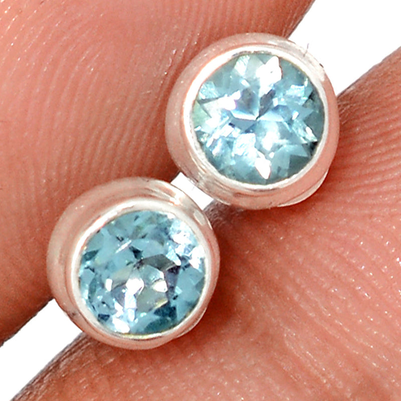 Blue Topaz Studs - BLTS613