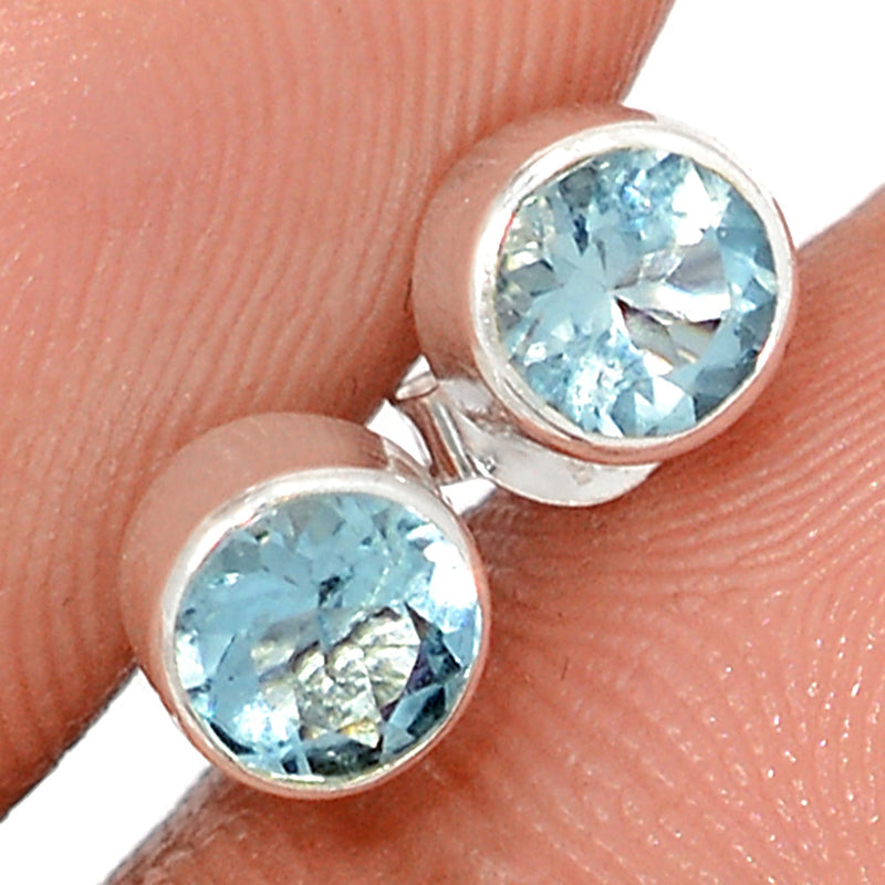 Blue Topaz Studs - BLTS615