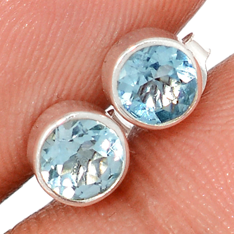 Blue Topaz Studs - BLTS617