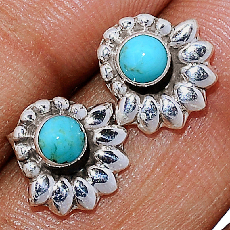 Blue Mohave Turquoise Studs - BMTS294