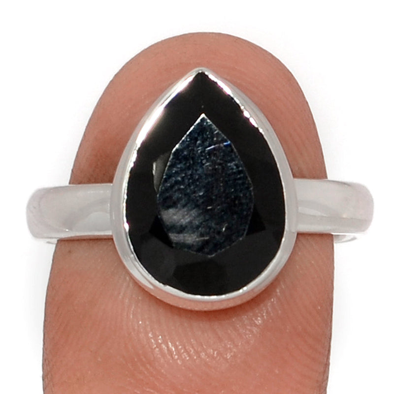 Black Onyx Faceted Ring - BOFR1401