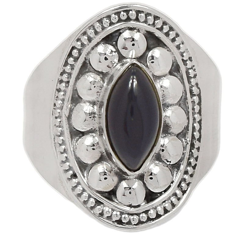 Fine Filigree - Black Onyx Ring - BOXR2543