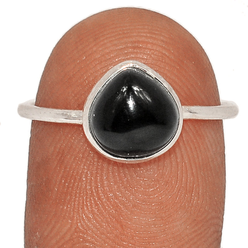 Small Plain - Black Onyx Ring - BOXR3020