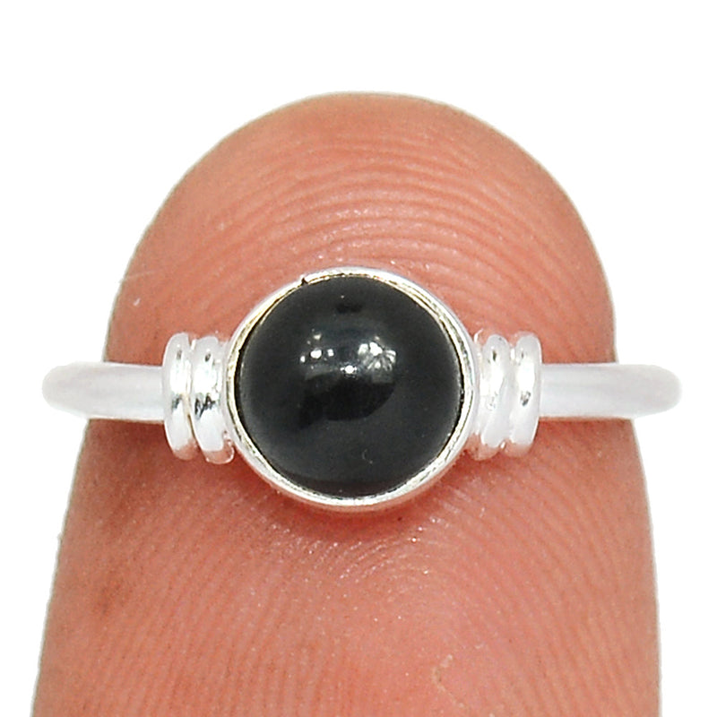 Small Plain - Black Onyx Ring - BOXR3023