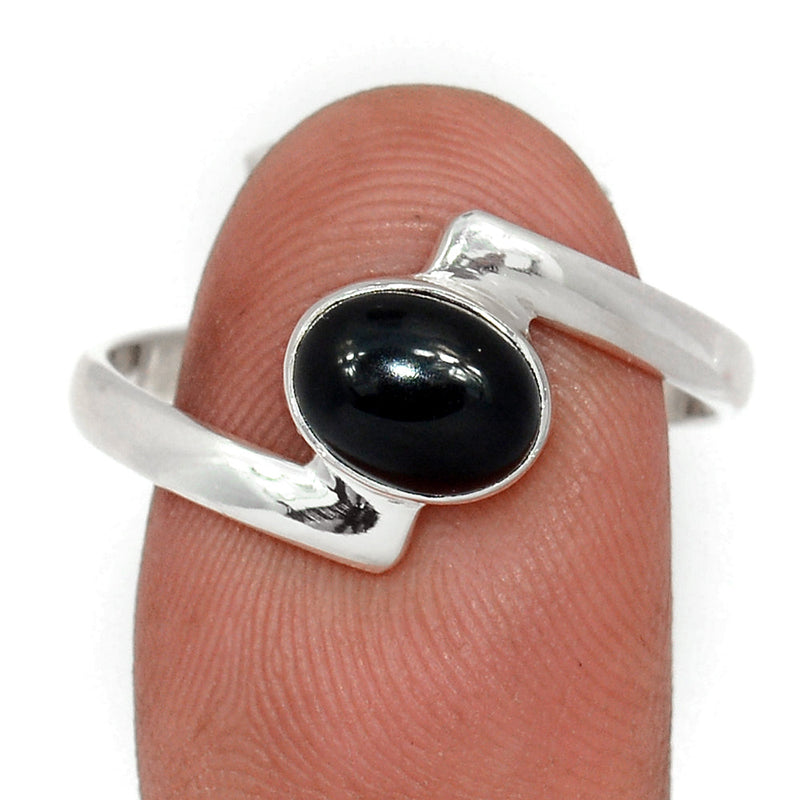 Small Plain - Black Onyx Ring - BOXR3032