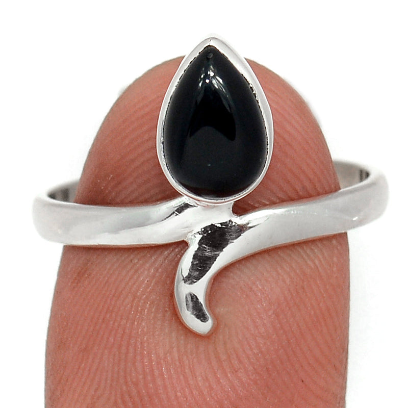 Small Plain - Black Onyx Ring - BOXR3033