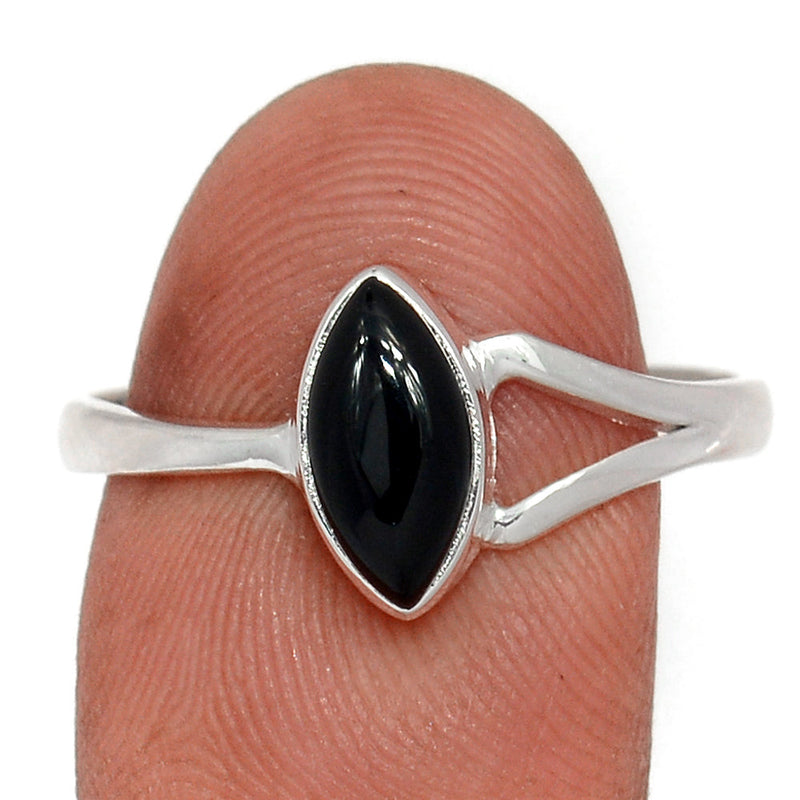 Small Plain - Black Onyx Ring - BOXR3034