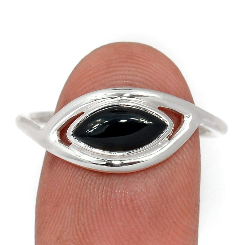 Small Plain - Black Onyx Ring - BOXR3035